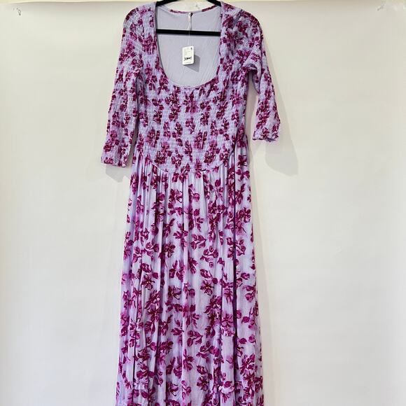 Free People Womens It’s Fate Maxi Dress Multicolor Size L NWT - Picture 5 of 9